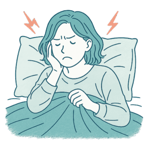 生活リズムの乱れ　睡眠　ベッド　30代