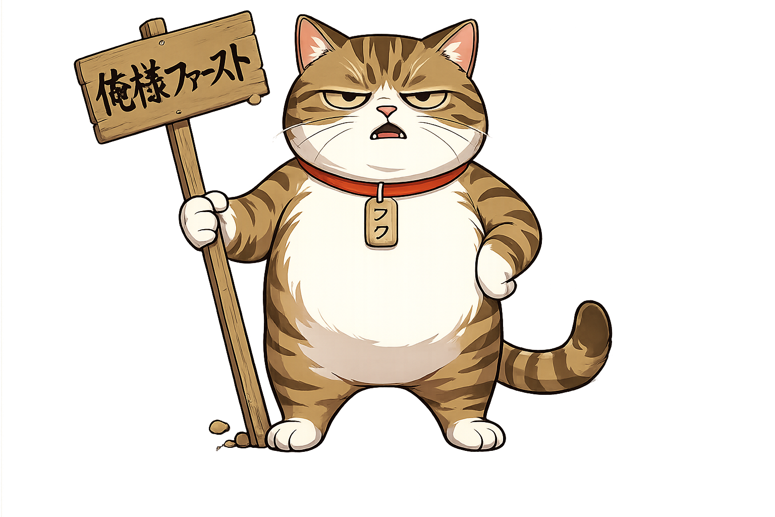 立っているフク