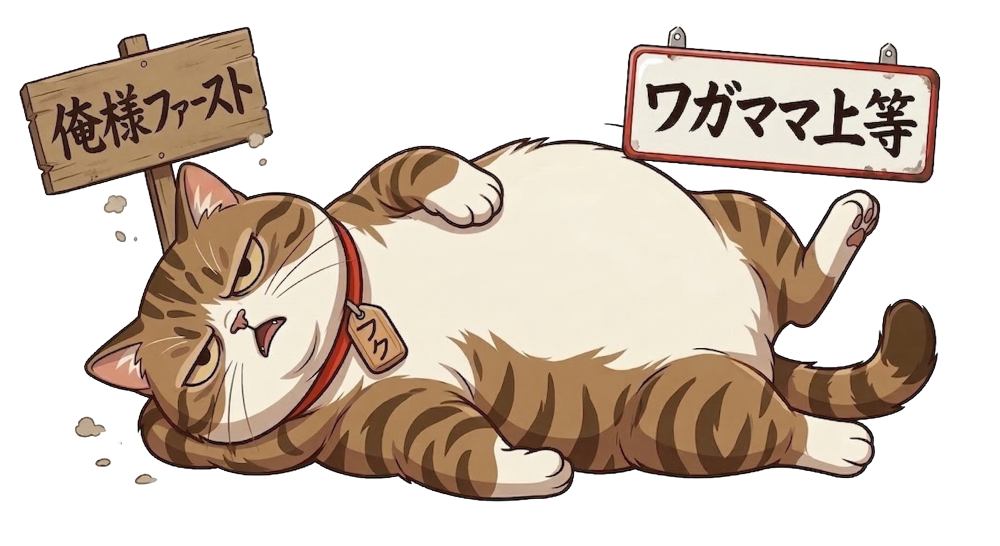 寝ているフク